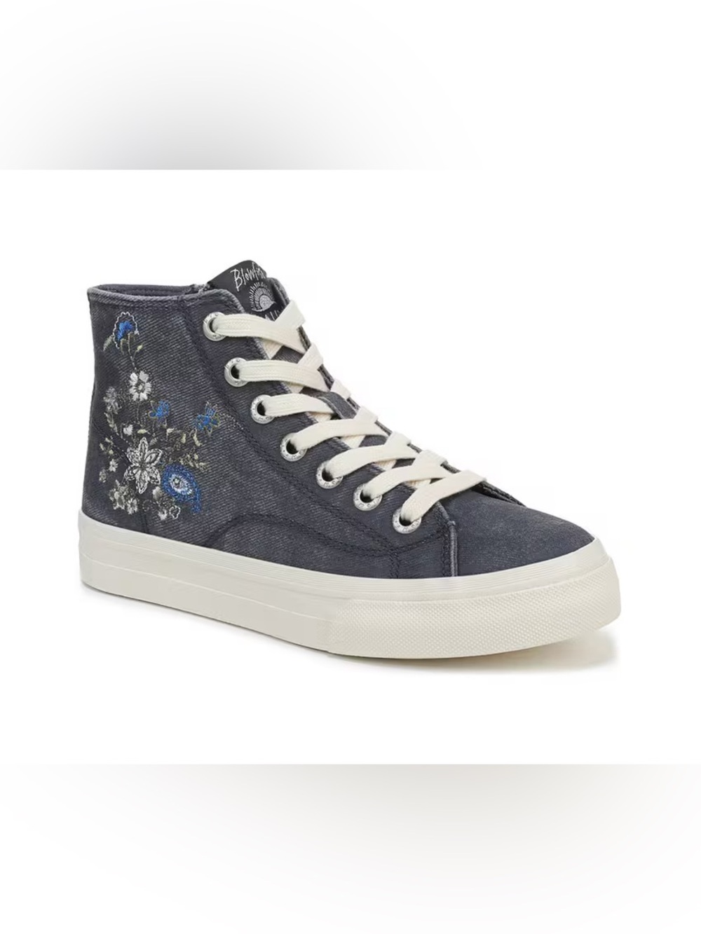 Blowfish Malibu High-Top Floral Embroidered Sneakers